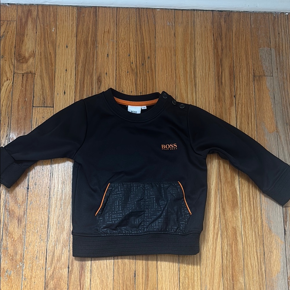 BOSS Kids Black Sweatshirt